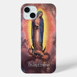 Coque iPhone 15 Mini Notre Dame de Guadalupe Rev12