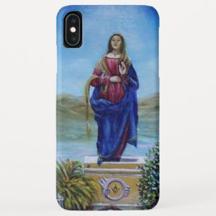 Coque Pour iPhone XS Max NOTRE DAME DE LA LUMIÈRE Vierge de l'Immaculée Con