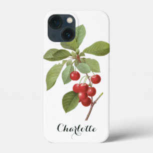 iPhone 13 Mini Coque Nourriture de cerise de fruit vintage, Cerises par
