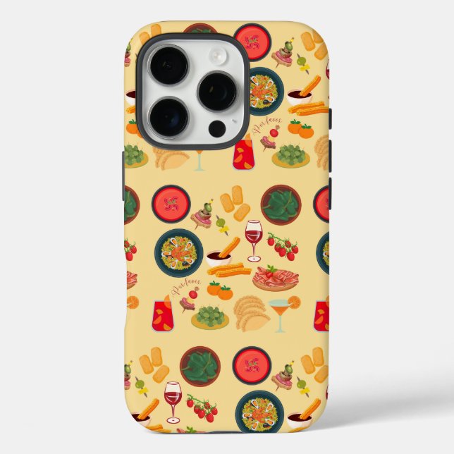 Coques Case-Mate iPhone Nourriture Espagne (Verso)