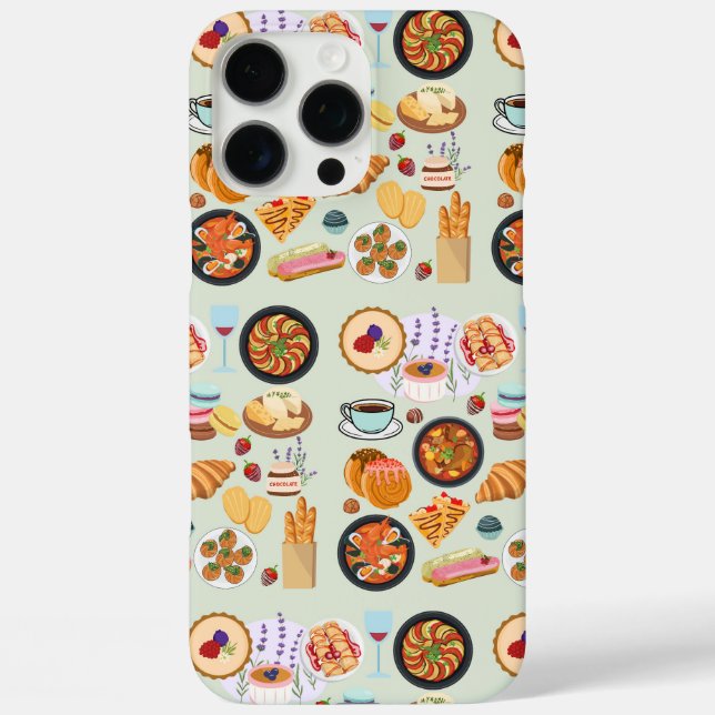 Coques Case-Mate iPhone Nourriture française (Verso)