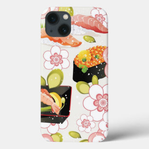 iPhone 13 Case Nourriture japonaise : Motif 2 de sushi