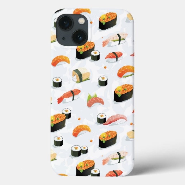 Coques Case-Mate iPhone Nourriture japonaise : Motif de sushi (Verso)
