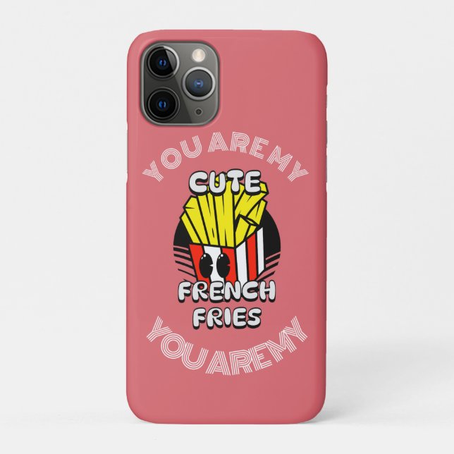 Coques Case-Mate iPhone Nourriture, mignonnes frites, Fry Day personnalise (Dos)