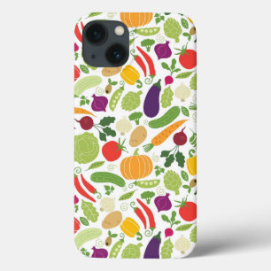 Etui iPhone 13 Nourriture sur un arrière - plan blanc