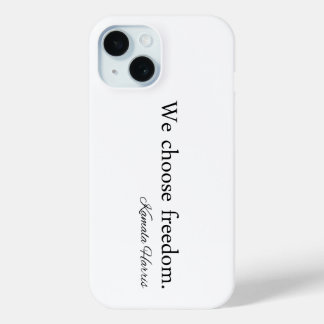 Coque Pour iPhone 15 Nous choisissons Freedom Kamala Harris