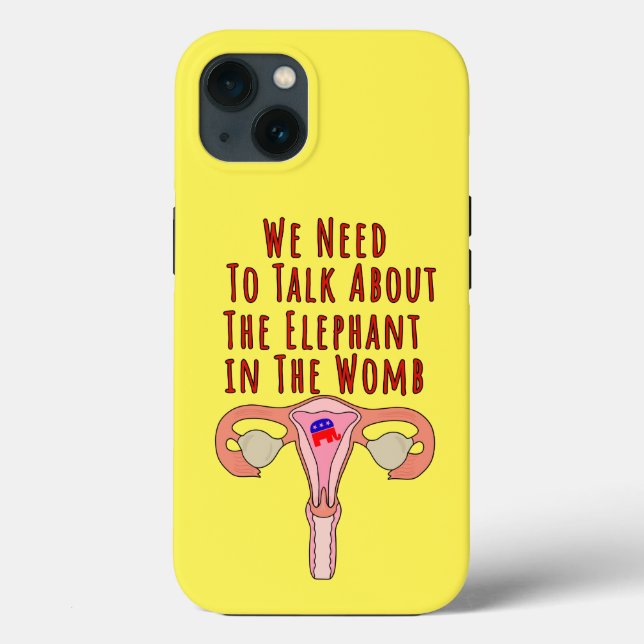 Coques Case-Mate iPhone Nous devons parler de l'éléphant dans le ventre (Verso)
