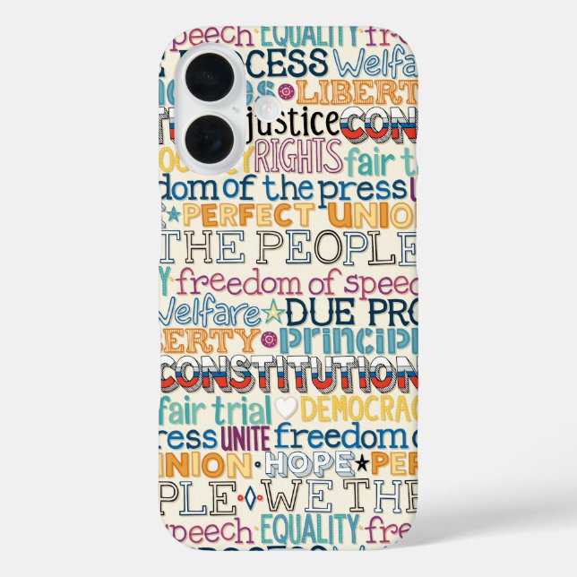 Coques Case-Mate iPhone nous la typographie du peuple (Verso)
