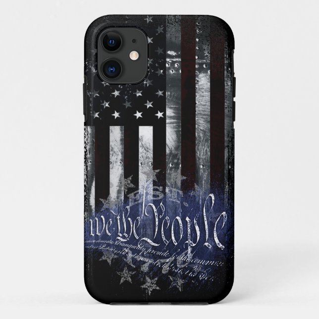 Coques Case-Mate iPhone NOUS LE PEUPLE 13 Étoiles Drapeau industriel améri (Dos)