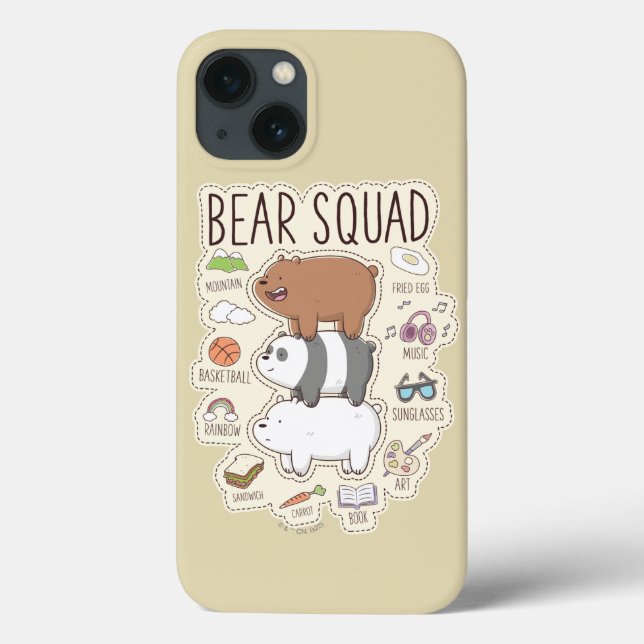 Coques Case-Mate iPhone Nous les ours nus - Journal des équipes d'ours (Verso)