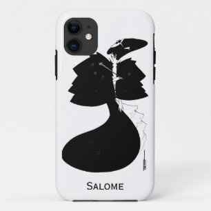 Coque iPhone 11 Nouveau gothique Salome d'art de goth noir et