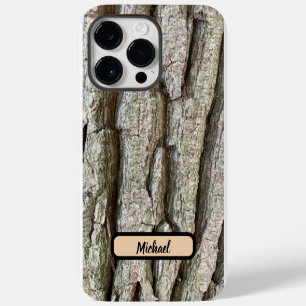 Coque Pour Pour iPhone 14 Pro Max Nouveau Vieux chêne écorce photo et nom iPhone