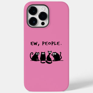 Coque Pour Pour iPhone 14 Pro Max Nouveaux gens drôle Meowny Chats Noirs