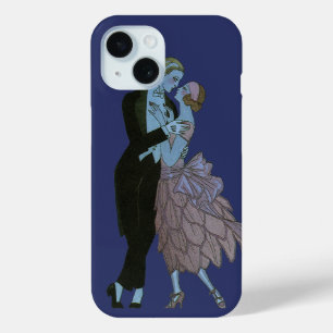 Coque Pour iPhone 15 Nouveaux mariés Art Déco vintage, Danse Mariage d'