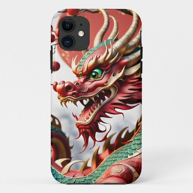 Coques Case-Mate iPhone Nouvel An chinois Dragon 2024 iPC02 (Dos)
