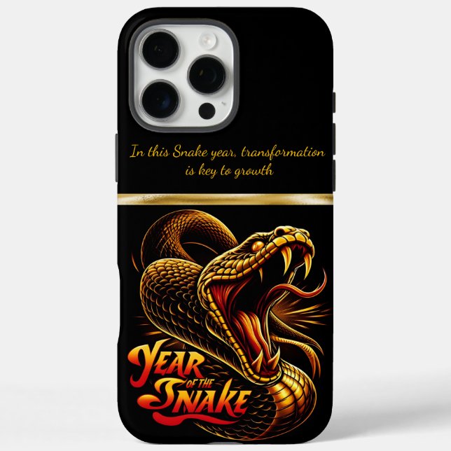 Coques Case-Mate iPhone Nouvel An chinois montrant l'année du serpent 2025 (Verso)