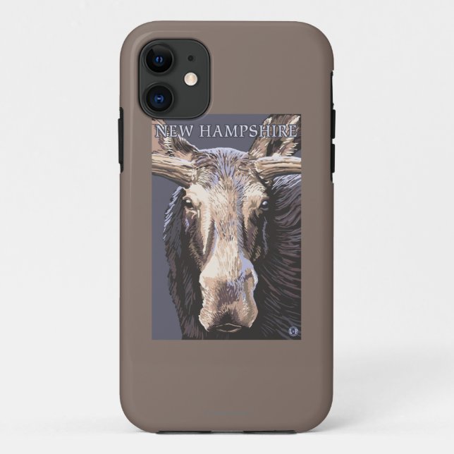 Coques Case-Mate iPhone Nouvelle de HampshireMoose fin (Dos)