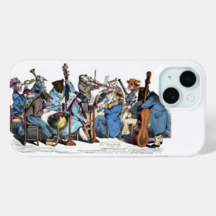 COQUE POUR iPhone 15 NOUVELLE LANGUE MUSICALE / ORCHESTRE DE FERME ANIM
