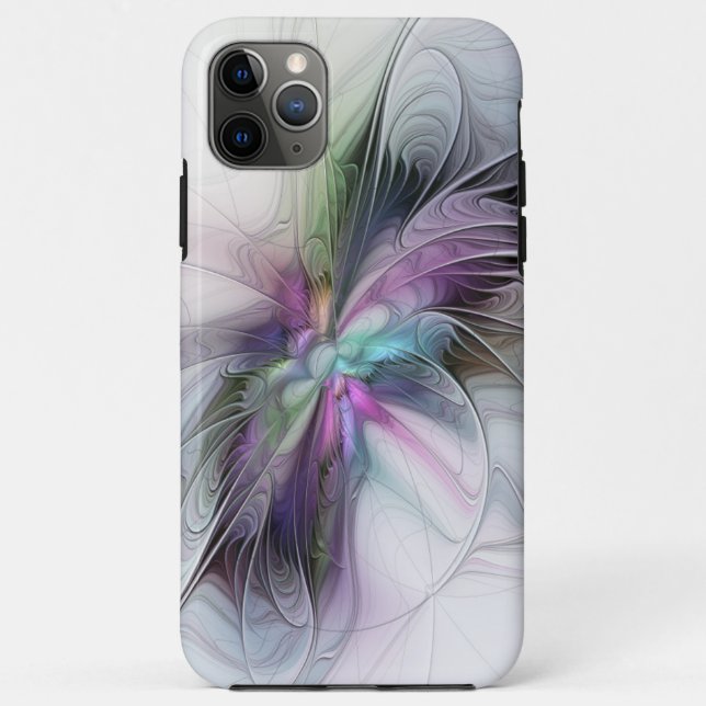 Coques Case-Mate iPhone Nouvelle vie, Colorful Abstrait Fractal Art Imagin (Dos)