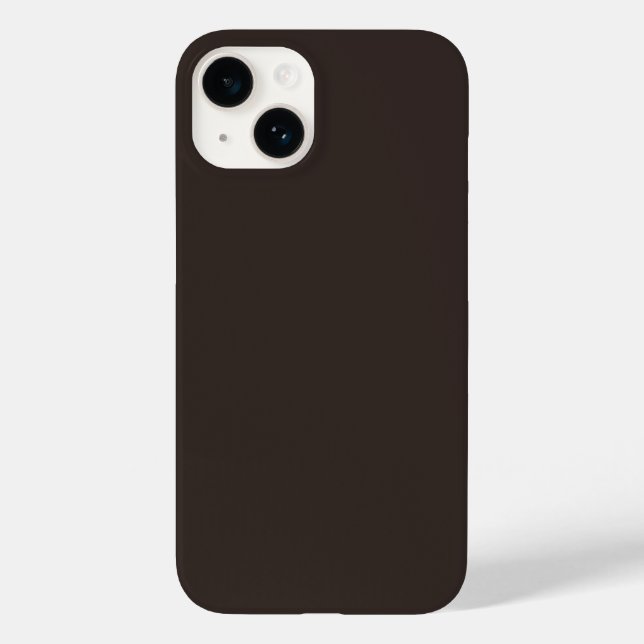 Coques Case-Mate iPhone Noyer solide, Brown, (Verso)