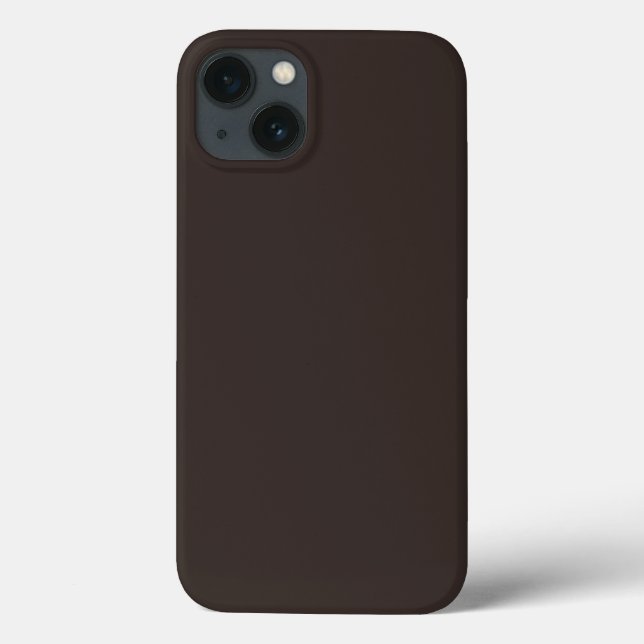 Coques Case-Mate iPhone Noyer solide, Brown, (Verso)