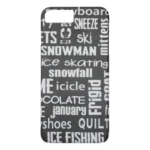 Case-Mate iPhone Case Nuage de mot d'hiver