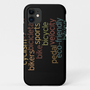 Coques Pour iPhone nuage de mots de vélo