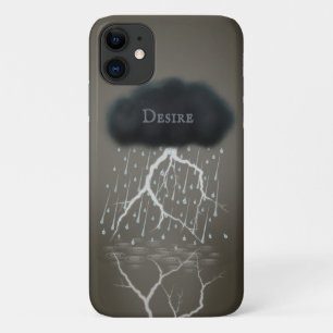 Case-Mate iPhone Case Nuage de pluie surréaliste Nom personnalisé ou tex