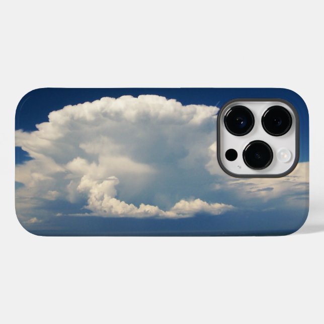 Coques Case-Mate iPhone Nuage de Puffy blanc (Verso (horizontal))