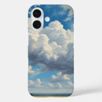 Nuages blancs et ciel bleu clair