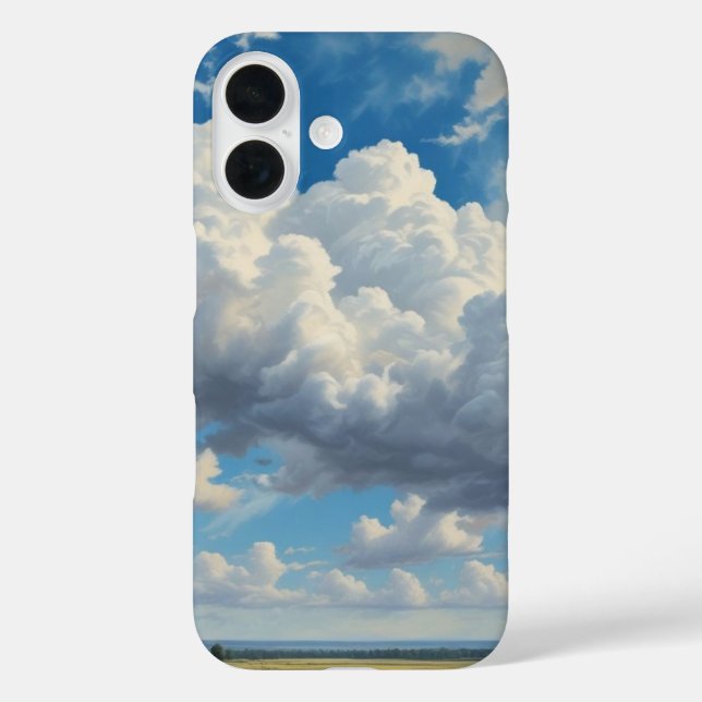 Coques Case-Mate iPhone Nuages blancs et ciel bleu clair (Verso)
