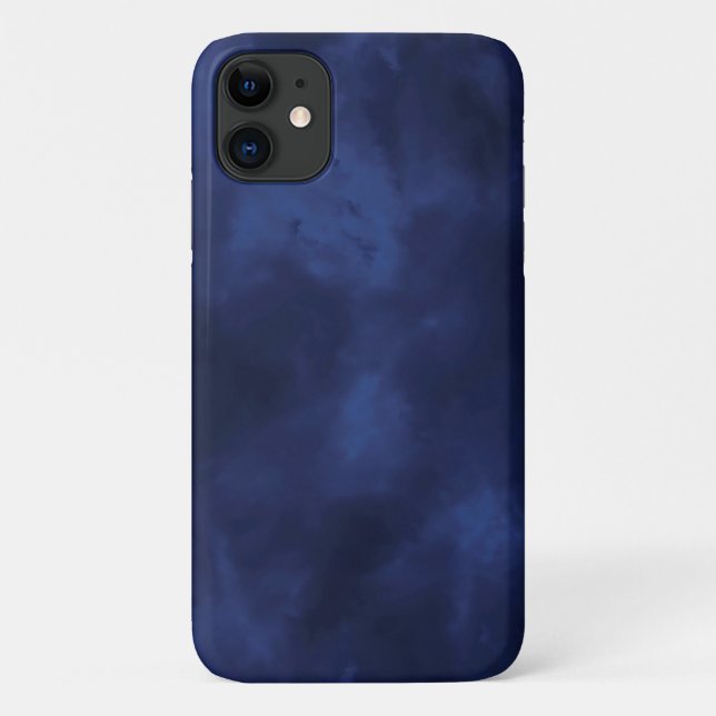 Coques Case-Mate iPhone Nuages bleus foncés (Dos)