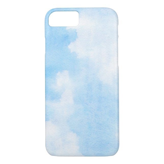 Coques Case-Mate iPhone Nuages d'aquarelle et arrière - plan de ciel (Dos)