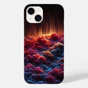 Coque Pour iPhone 14 Nuages de nébuleuse cosmique rêveuse Galaxie color