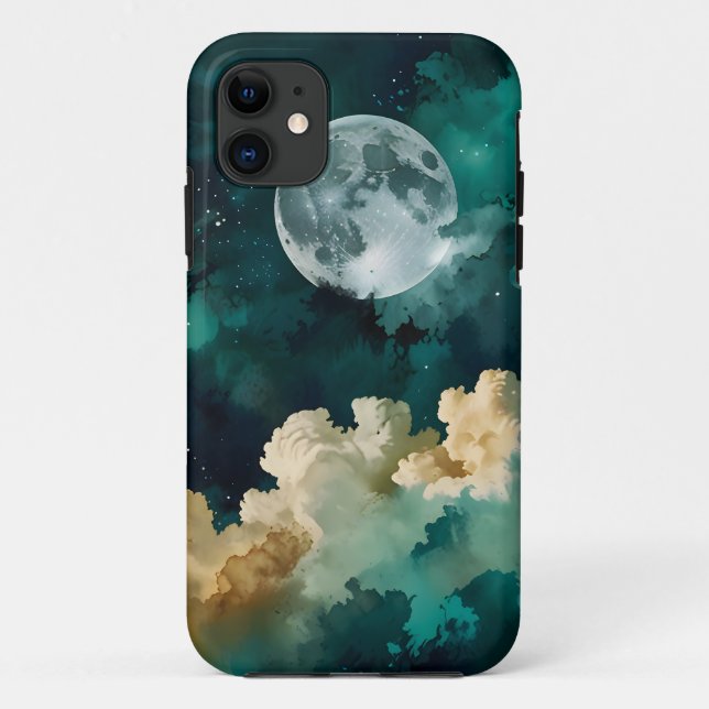 Coques Case-Mate iPhone Nuages sous la lune (Dos)