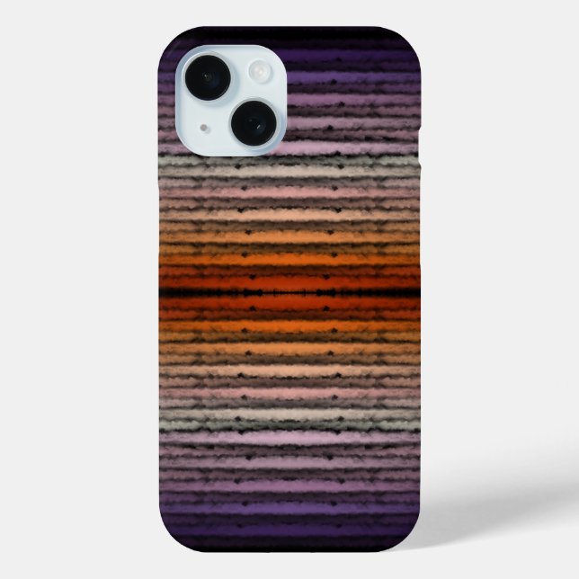 Coques Case-Mate iPhone Nuances D'Aquarelle Salée Orange Et Violet (Verso)