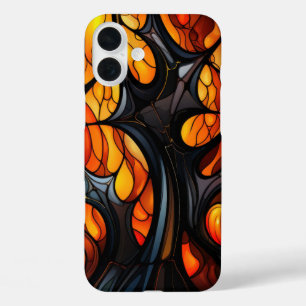 Coques iPhone 16 Plus NUANCES D'ORANGE & ARBRE D'HALLOWEEN ÉPouvantable 