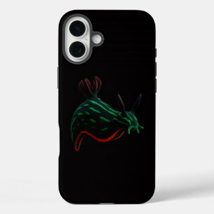Coques iPhone 16 Plus Nudibranche de mer néon Black 4 Luxe iPhone 16 Plu
