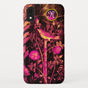 Etui iPhone Case-Mate NUIT AVEC MONOGRAMME ROSE, Rose Black Jaune