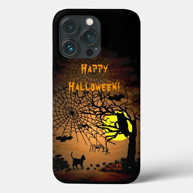 Coques Case-Mate iPhone Nuit d'Halloween, Joyeux Halloween ! (Verso)