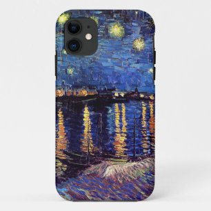 Coque iPhone 11 Nuit étoilée sur le Rhône, par Vincent van Gogh