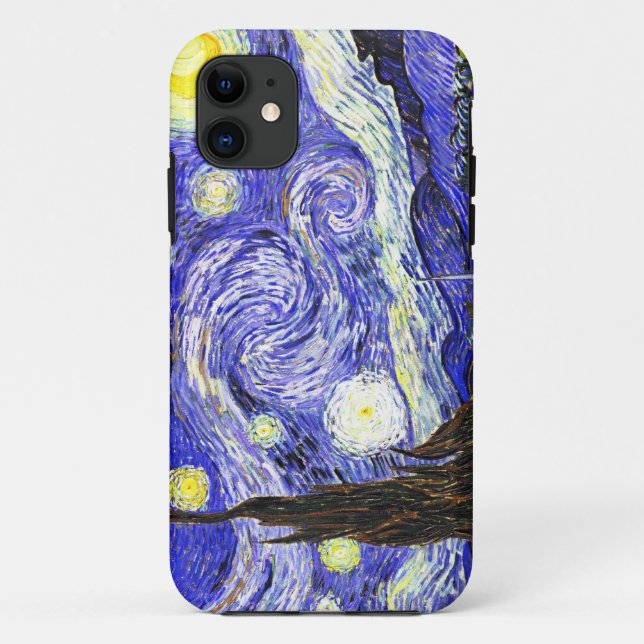 Coques Case-Mate iPhone Nuit Van Gogh Starry (Dos)