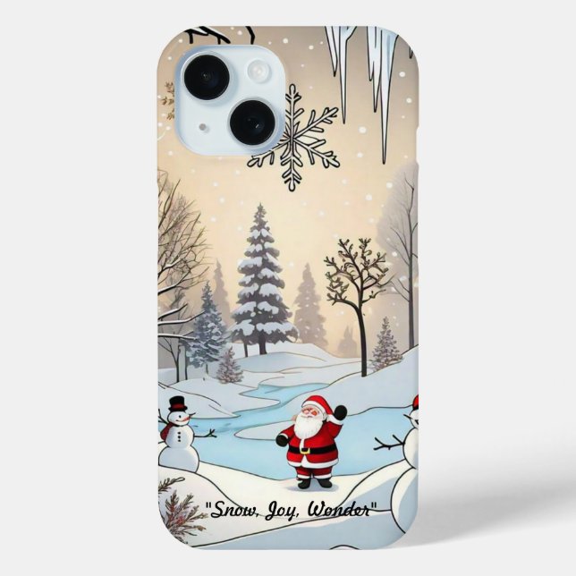 Coques Case-Mate iPhone "Nuits de neige magiques" (Verso)