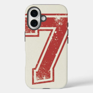 Coque Pour iPhone 16 numéro sept chanceux