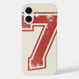 Coque Pour iPhone 16 numéro sept chanceux