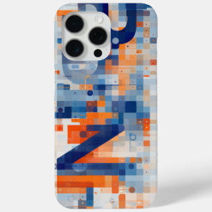 Coque iPhone 15 Pro Max Numéros et lettres incorporés en petits carrés