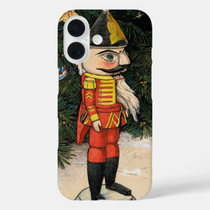 Coque Pour iPhone 16 Nutcracker vintage sous l'arbre de Noël