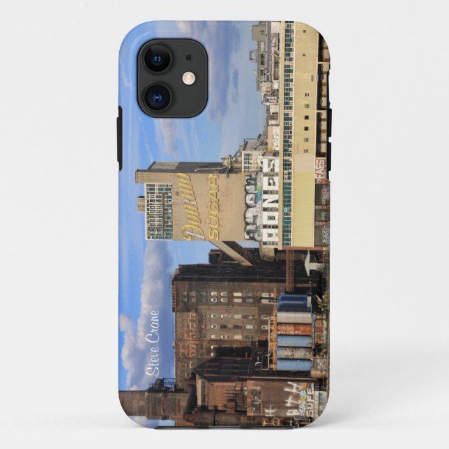 Coques Case-Mate iPhone NYC Skyline Domino Sugar Factory, Graffiti (Dos)