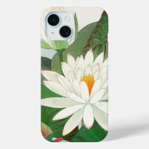 Coque Pour iPhone 15 Nymphaea lotus, gravure sur bois japonaise, 1917