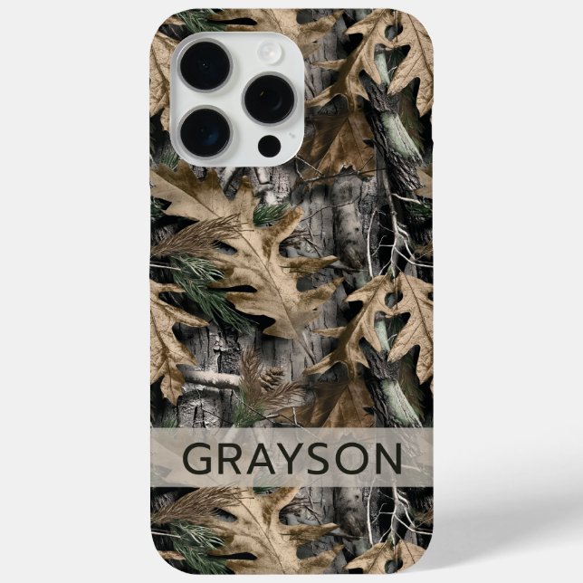 Coques Case-Mate iPhone Oak Tree Camouflage Personalized (Verso)